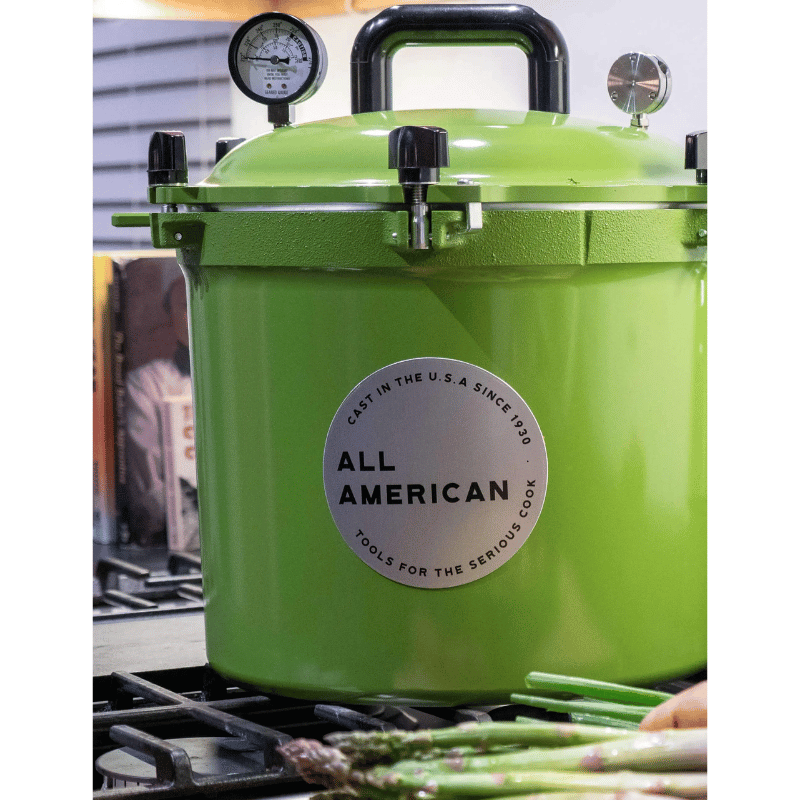 All American 1930 Pressure Canner suitable for gas, electric, and flat top stoves