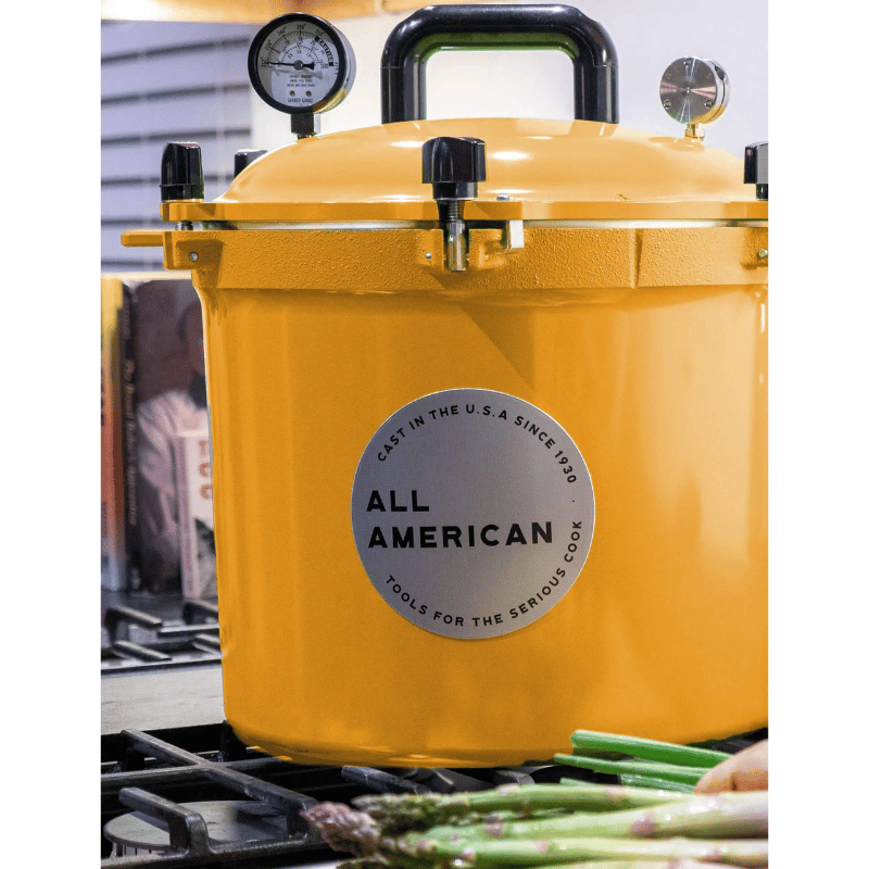 All American 1930 Pressure Canner suitable for gas, electric, and flat top stoves