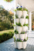 5 Tier GreenStalk Original Vertical Planter | Snow (Basket Weave Texture) 