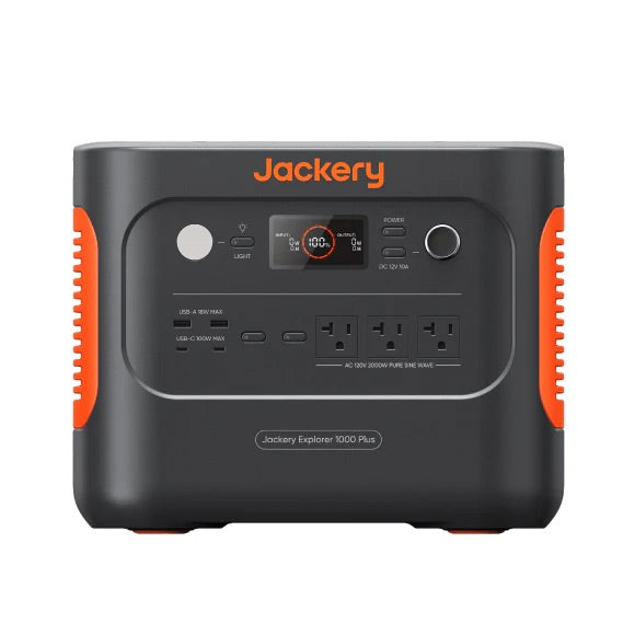 jackery explorer 100 plus portable power station front view